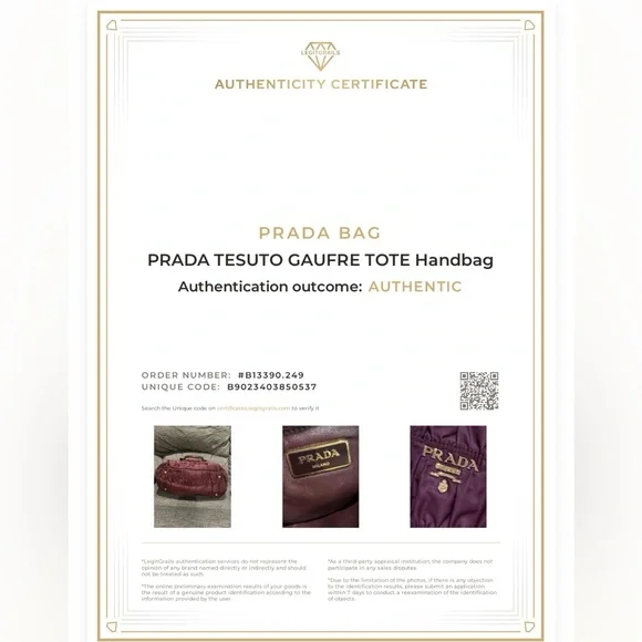 PRADA TESUTO  GAUFRE Tote Handbag - Picture 12 of 12